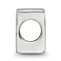 Sterling Silver Reflections Letter M Bead view 2