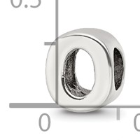 Sterling Silver Reflections Letter O Bead view 4
