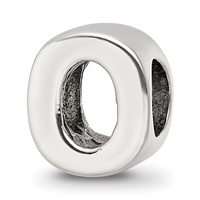 Sterling Silver Reflections Letter O Bead view 1