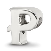 Sterling Silver Reflections Letter P Bead view 1