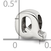 Sterling Silver Reflections Letter Q Bead view 4