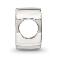 Sterling Silver Reflections Letter R Bead view 2