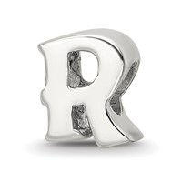 Sterling Silver Reflections Letter R Bead view 1