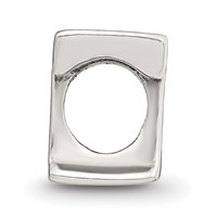 Sterling Silver Reflections Letter T Bead view 2
