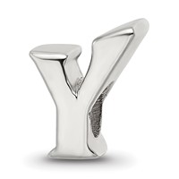 Sterling Silver Reflections Letter Y Bead view 1