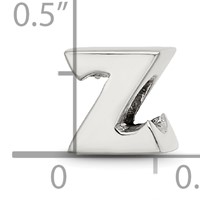 Sterling Silver Reflections Letter Z Bead view 4