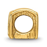 Sterling Silver Gold-plated Reflections Bible Bead view 2