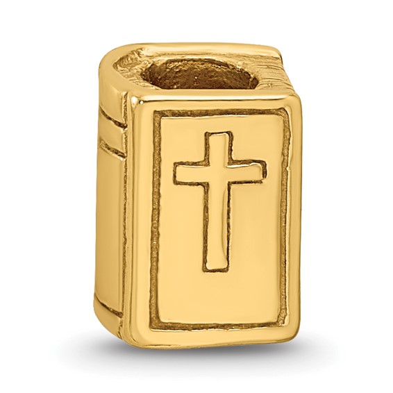 Sterling Silver Gold-plated Reflections Bible Bead