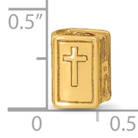 Sterling Silver Gold-plated Reflections Bible Bead view 4