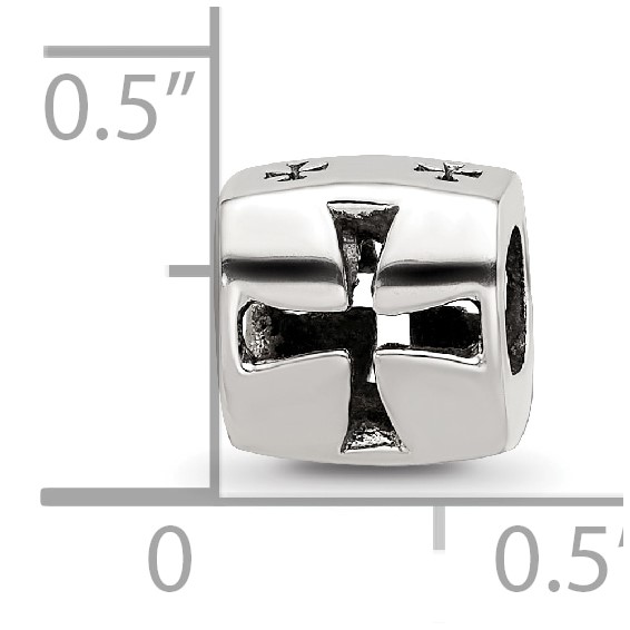 Sterling Silver Reflections Maltese Cross Bead