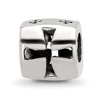 Sterling Silver Reflections Maltese Cross Bead view 1