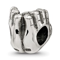 Sterling Silver Reflections World in Hands Bead view 5