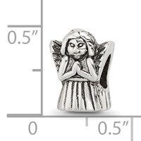 Sterling Silver Reflections Praying Angel Bead view 4