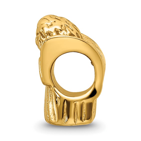 Sterling Silver Gold-plated Reflections Praying Angel Bead