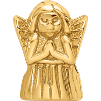 Sterling Silver Gold-plated Reflections Praying Angel Bead view 4
