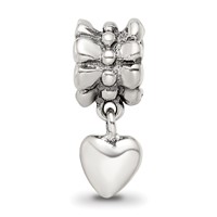 Sterling Silver Reflections Heart Dangle Bead view 4