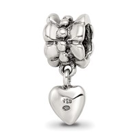 Sterling Silver Reflections Heart Dangle Bead view 5