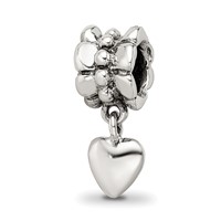 Sterling Silver Reflections Heart Dangle Bead view 1