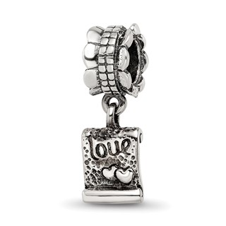 Sterling Silver Reflections Love Note Dangle Bead