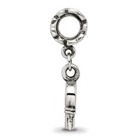 Sterling Silver Reflections Key Dangle with Hearts Bead view 2
