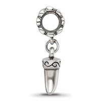 Sterling Silver Reflections Tiger Claw Dangle Bead view 2