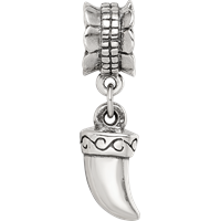 Sterling Silver Reflections Tiger Claw Dangle Bead view 3