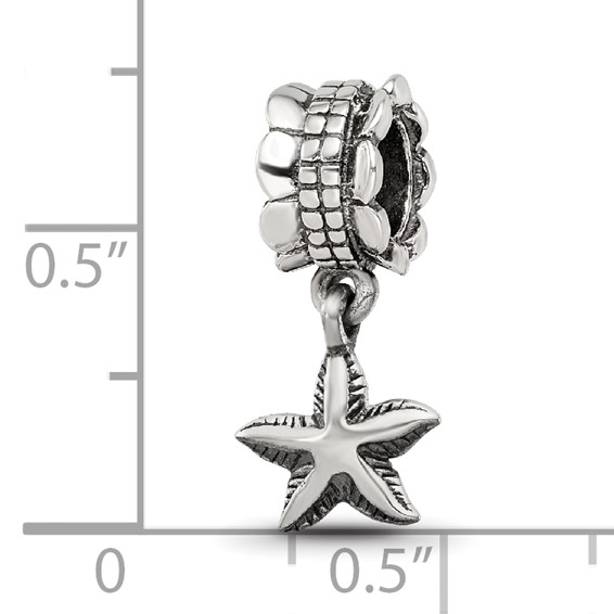 Sterling Silver Reflections Starfish Dangle Bead
