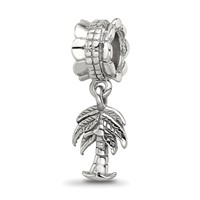 Sterling Silver Reflections Palm Tree Dangle Bead view 1