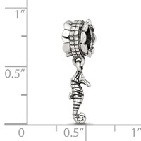 Sterling Silver Reflections Seahorse Dangle Bead view 3