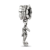 Sterling Silver Reflections Seahorse Dangle Bead view 1