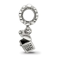Sterling Silver Reflections Treasure Chest Dangle Bead view 2
