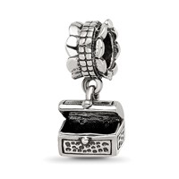 Sterling Silver Reflections Treasure Chest Dangle Bead view 1