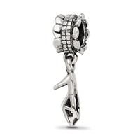 Sterling Silver Reflections High Heel Shoe Dangle Bead view 1