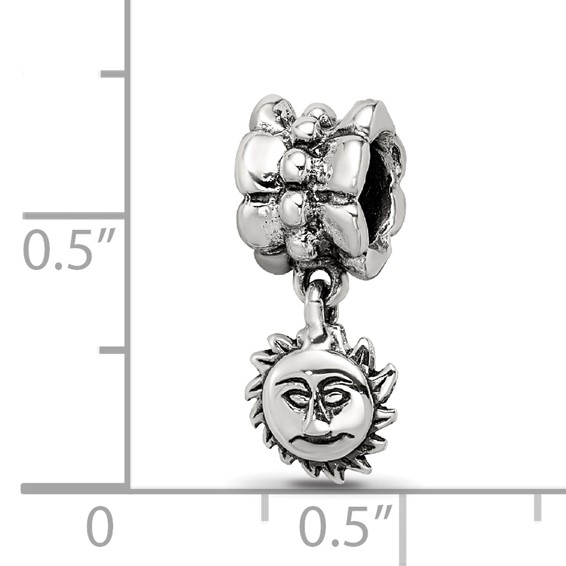 Sterling Silver Reflections Sun Dangle Bead