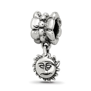 Sterling Silver Reflections Sun Dangle Bead