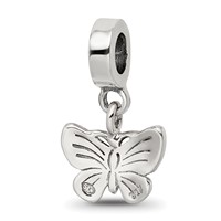 Sterling Silver Reflections Butterfly Dangle Bead view 5