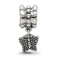 Sterling Silver Reflections Butterfly Dangle Bead view 5