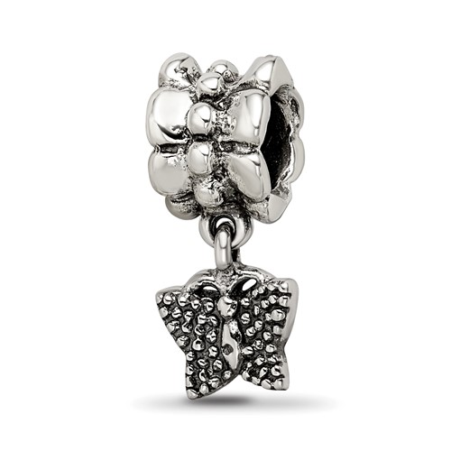 Sterling Silver Reflections Butterfly Dangle Bead