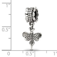 Sterling Silver Reflections Dragonfly Dangle Bead view 3