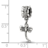 Sterling Silver Reflections Dragonfly Dangle Bead view 3
