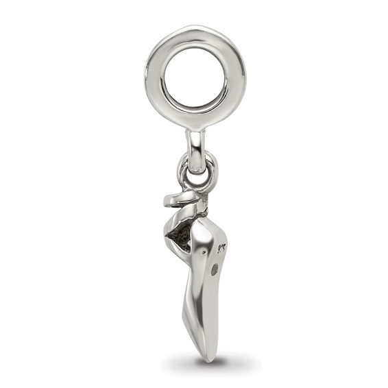 Sterling Silver Reflections Ballet Slipper Dangle Bead