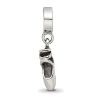 Sterling Silver Reflections Ballet Slipper Dangle Bead view 4