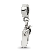 Sterling Silver Reflections Ballet Slipper Dangle Bead view 5