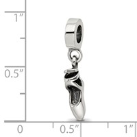 Sterling Silver Reflections Ballet Slipper Dangle Bead view 3