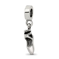 Sterling Silver Reflections Ballet Slipper Dangle Bead view 1
