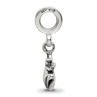Sterling Silver Reflections Frog Dangle Bead view 2