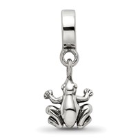 Sterling Silver Reflections Frog Dangle Bead view 4
