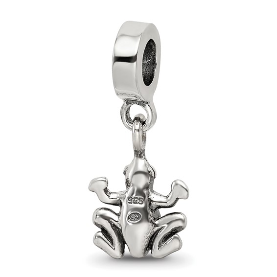 Sterling Silver Reflections Frog Dangle Bead