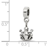 Sterling Silver Reflections Frog Dangle Bead view 3