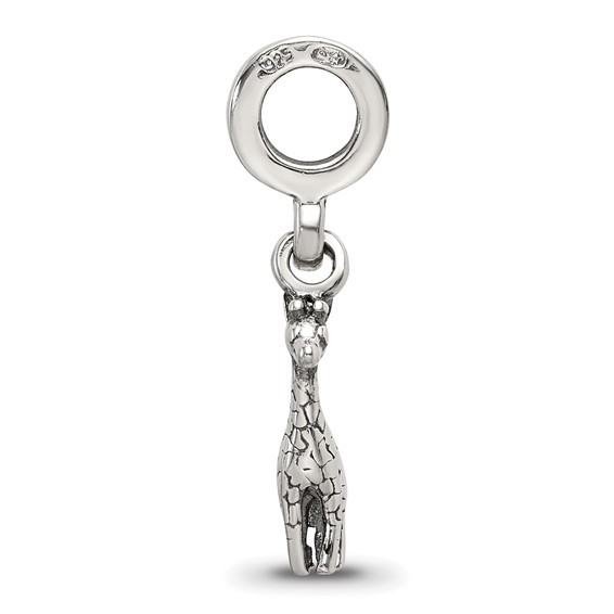 Sterling Silver Reflections Giraffe Dangle Bead
